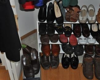 Just SOME of the great clothes and shoes!  Clark, Cole Haan, Columbia, Facconable, Ferragamo, Fluerette, Hart Schaffner Marx, J Jill, John W. Nordstrom, K Swiss, Klopfenstein’s, Lands’ End, Lanificio di Tray, Michael Kors, Monroe, Muecci Mephisto, Nautica, Nike, Nordstrom, Ralph Lauren, and more