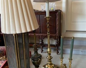 035 Stiffel Floor Lamp  Other Brass