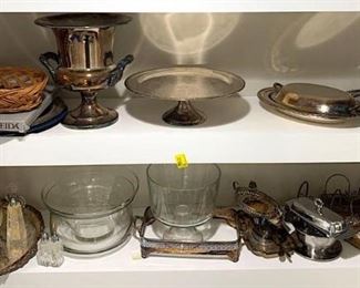 135 Silver Plate Serving Pieces