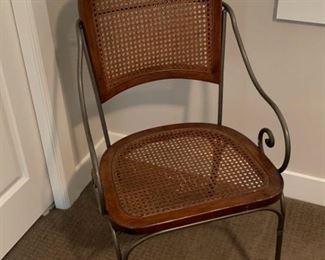 245 Metal  Wicker Chair