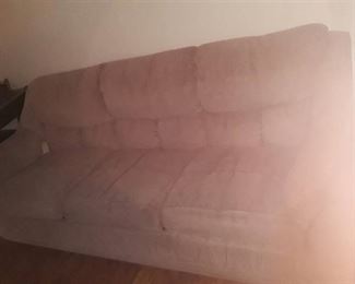 Tan/ Brown. Couch. This too is a hide a bed