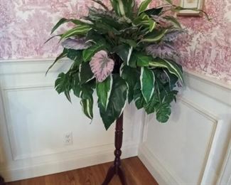 Faux plant with stand