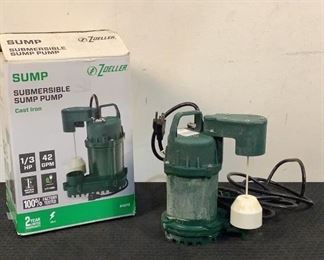 Located in: Chattanooga, TN
MFG Zoeller
Model 1073-0001
Power (V-A-W-P) V - 115, Hz - 60, A - 5.5, Single Phase
Submersible Sump Pump
HP - 1/3
*Sold As Is Where Is*
Unable to Test
