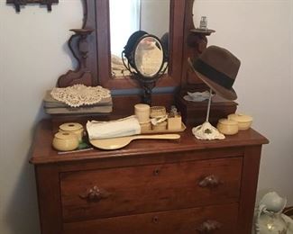 Antique walnut dresser