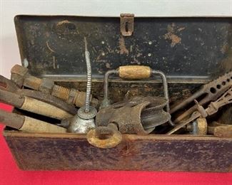 Antique Tool Box Tools