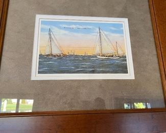 sail boat print 