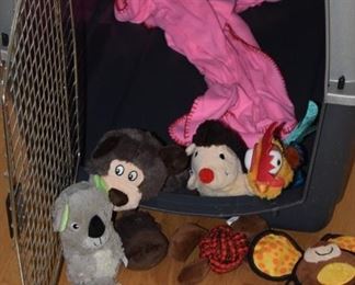 Dog Carrier and Toys