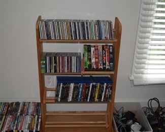 Assorted CDs -DVDs - Blurays and VHS Tapes