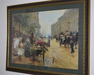European Street Scene Print