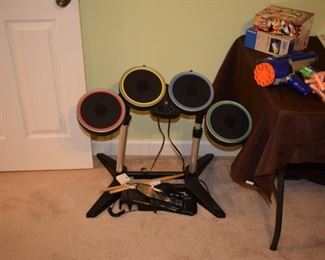 ROCK BAND Drum set w/ Sticks and USB interfaces