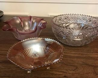 3 Unique Glass Bowls