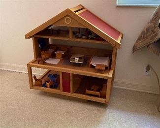 Custom built doll house and furniture
