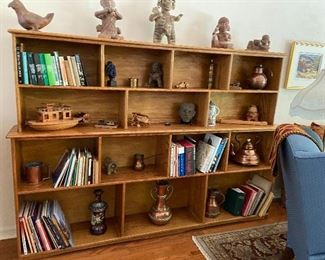 Custom hand made hardwood bookshelf