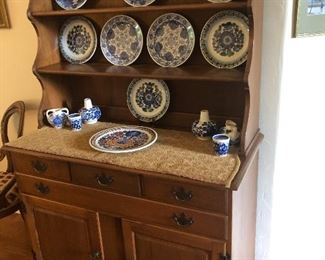 Vintage step back cabinet