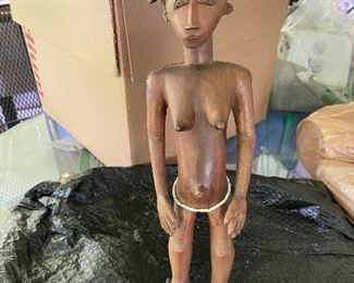 Tribal wooden statue