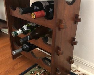 1920’s walnut wine table held together with hand carved pegs