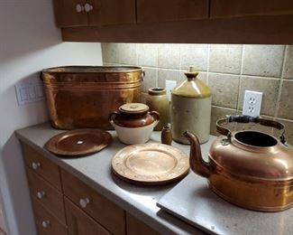 Copper and stoneware