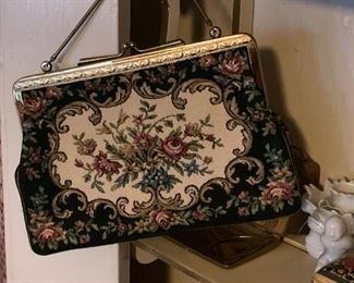 Vintage tapestry handbag