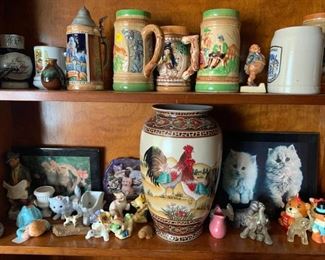 Steins, urns and cats