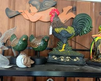 Wrought iron rooster