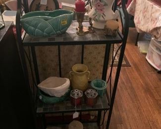 McCoy pottery, 3-tier stand
