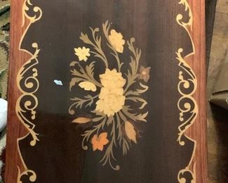 Small table with inlay