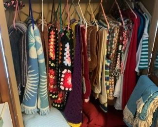 Just a sample of the beautiful hand-made afgans 