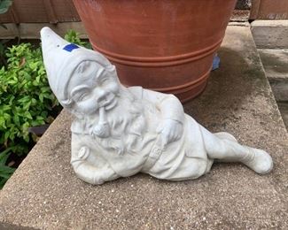 Lounging garden gnome