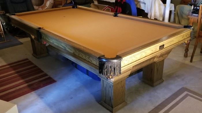 Custom Built 9ft Slate Pool table