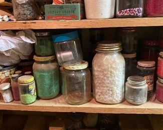 Vintage beads Including string ones sold as a set