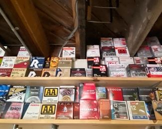 Empty vintage ammo boxes