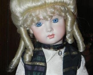 Vintage High Quality Hand Crafted Porcelain Victorian Doll