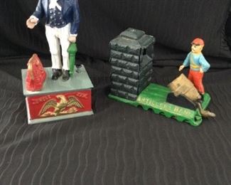 Antique Cast Iron Coin Banks