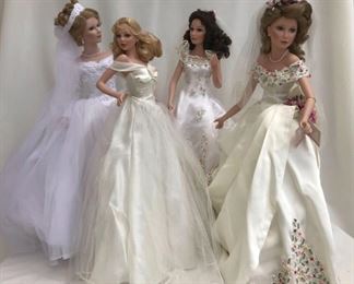 Ashton Drake Collectors Porcelain Bride Dolls