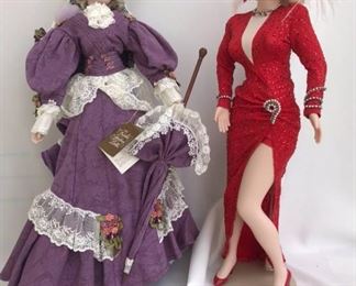 Franklin Heirloom Porcelain Collector Dolls