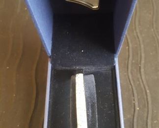 Swarovski Crystal Bangle White, Rhodium Plated