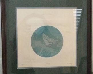 Vintage Lithograph Arising by M Cressy