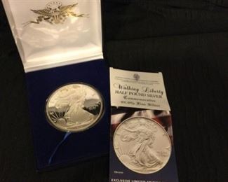 Walking Liberty Half Pound Silver Commemorative Limited Edition