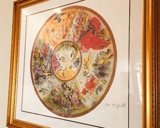 Marc Chagall "Paris Opera Ceiling"  Lithograph
