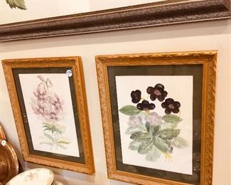 E. Prudhomme watercolors-- great partner with her watercolor of birds