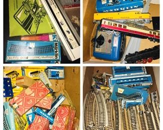 huge collection of mint in box Marklin trains