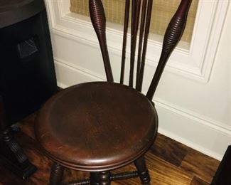 swivel piano chair with ball and claw feet