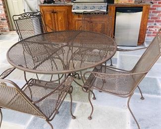 fantastic Percy Guidry style patio set