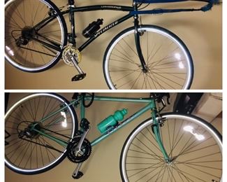 two like new men's bikes -a Bianchi and a Specialized
