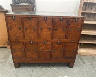 Antique General Store Display Cabinet