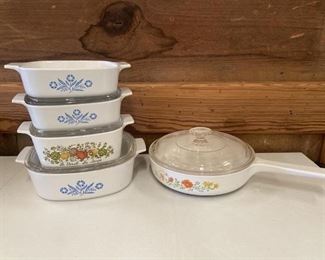 Lot Vintage Corning Ware