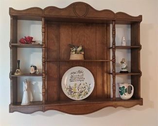 Solid Maple decorative wall shelf.  