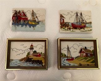 Hand-embroidered pictures