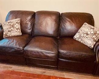 barcalounger Leather Couch
