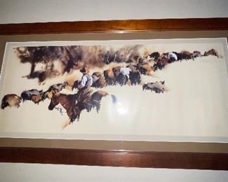 William Matthews Large Framed Western Print